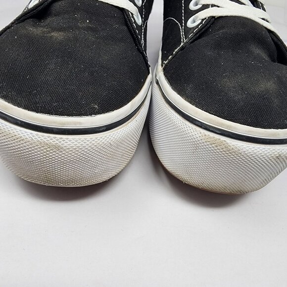 Vans Womens Size 8 Seldan Platform Low-Top Black Canvas Sneakers - Picture 7 of 12